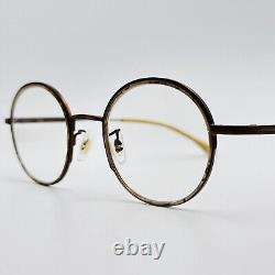 Eyeglasses Men Women Round Brown Mother of Pearl by Caroline Abram COMO 2