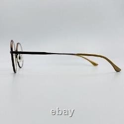 Eyeglasses Men Women Round Brown Mother of Pearl by Caroline Abram COMO 2