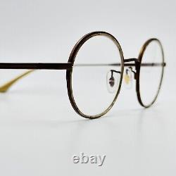 Eyeglasses Men Women Round Brown Mother of Pearl by Caroline Abram COMO 2