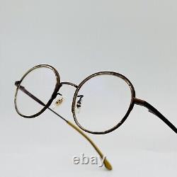 Eyeglasses Men Women Round Brown Mother of Pearl by Caroline Abram COMO 2