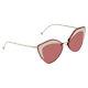 Fendi Ff0355/s Geometric Shaped Rim-less Women Sunglasses