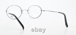 FLAIR Glasses Frame 696 Col. 632 Silver Black Oval Unisex Ultra Light Handmade S