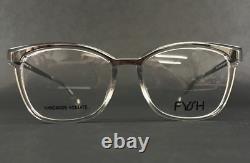 FYSH Eyeglasses Frames 3620 S313 Clear Silver Square Full Rim 52-16-135