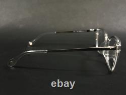 FYSH Eyeglasses Frames 3620 S313 Clear Silver Square Full Rim 52-16-135