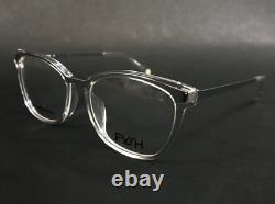 FYSH Eyeglasses Frames 3620 S313 Clear Silver Square Full Rim 52-16-135
