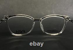 FYSH Eyeglasses Frames 3620 S313 Clear Silver Square Full Rim 52-16-135