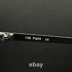 FYSH Eyeglasses Frames 3620 S313 Clear Silver Square Full Rim 52-16-135