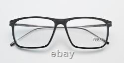 Feb31st Glasses Marc Silver Matte Brown Wood Rectangular Square Ultra Light M
