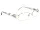 Fendi Women's Eyeglasses F877 028 Silver Clear Full Rim Frame Italy 5117 135