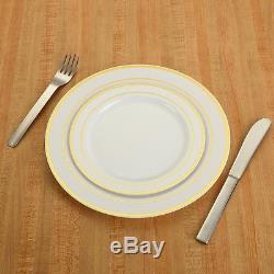 Finest Cutlery Heavyweight Disposable Wedding Party Plastic Plates 240 pack WOW