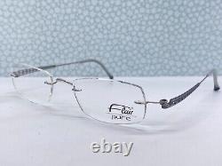 Flair Eyeglasses Frames woman Silver Rimless Small lens 504 707 Pure