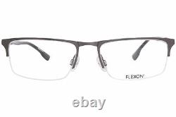 Flexon E1016 033 Eyeglasses Men's Gunmetal Semi Rim Optical Frame 55mm