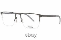 Flexon H6041 033 Eyeglasses Men's Gunmetal Semi Rim Optical Frame 55mm