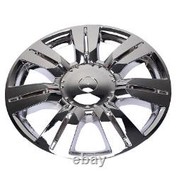 For 2010-16 Cadillac SRX CHROME 18 Full Wheel Skins Hub Caps Center Rim Covers
