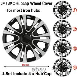 For Toyota Prius 15 4Pcs Wheel Covers Hub Caps Fit R15 Tire & Steel Rim Snap On