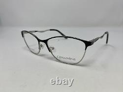GIANNINI Eyeglasses Frames GM ALESSIA 53-18-140 Silver/Black Full Rim RU04