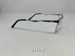 GIANNINI Eyeglasses Frames GM ALESSIA 53-18-140 Silver/Black Full Rim RU04