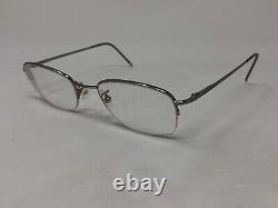 GIORGIO ARMANI GA10 6LB Eyeglasses Frame Italy Half Rim 49-20-135 Silver W500
