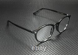 GUCCI GG0121O 001 Round Oval Black Demo Lens 49 mm Men's Eyeglasses