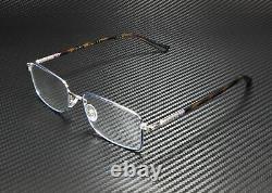 GUCCI GG0391O 008 Rectangular Blue Silver Havana Demo Lens 55mm Men's Eyeglasses