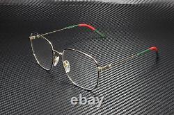 GUCCI GG0396O 001 Aviator Gold Multicolor Gold Demo Lens 56mm Women's Eyeglasses