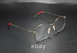 GUCCI GG0396O 001 Aviator Gold Multicolor Gold Demo Lens 56mm Women's Eyeglasses