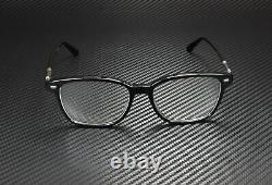 GUCCI GG0520O 001 Square Black Shiny Ruthenium Demo Lens 53 mm Men's Eyeglasses