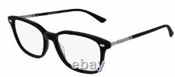 GUCCI GG0520O 001 Square Black Shiny Ruthenium Demo Lens 53 mm Men's Eyeglasses