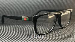 GUCCI GG1117O 001 Black Silver Men's Medium Eyeglasses