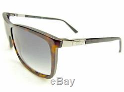 GUCCI Sunglasses Glasses Side Logo Full Rim Black x Brown x Silver Authentic
