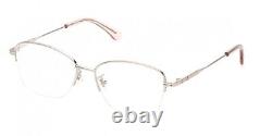 GUESS GU2888-D 010 Silver Metal Semi Rim Eyeglasses Frame 53-16-140 Asian Fit GU