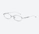 Gentle Monster Maison Margiela Mm218 02 Silver Oval Titanium Eyeglasses