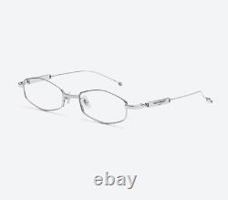 Gentle Monster Maison Margiela MM218 02 Silver Oval Titanium Eyeglasses