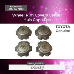 Genuine Toyota Land Cruiser 80Series FZJ80 Wheel Rim Covers Center Hub Cap 4Pcs