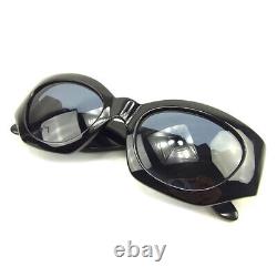 Gianni Versace Sunglasses Glasses Black Silver With Medusa Plastic Full Rim