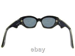 Gianni Versace Sunglasses Glasses Black Silver With Medusa Plastic Full Rim