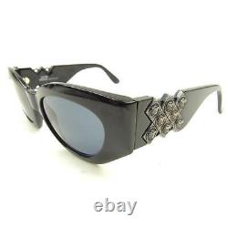Gianni Versace Sunglasses Glasses Medusa Full Rim Black x Black Silver 14.5cm