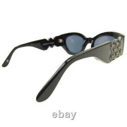 Gianni Versace Sunglasses Glasses Medusa Full Rim Black x Black Silver 14.5cm