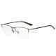 Giorgio Armani Ar5072 3003 Matte Silver Semi Rim Eyeglasses Frame 55-17-145