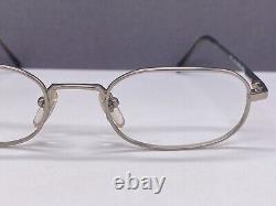 Giorgio Armani Eyeglasses Frames Round Oval Silver Full Rim Rectangular 291