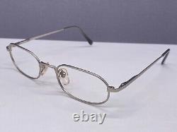 Giorgio Armani Eyeglasses Frames Round Oval Silver Full Rim Rectangular 291