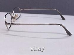 Giorgio Armani Eyeglasses Frames Round Oval Silver Full Rim Rectangular 291