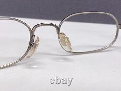 Giorgio Armani Eyeglasses Frames Round Oval Silver Full Rim Rectangular 291