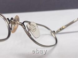 Giorgio Armani Eyeglasses Frames Round Oval Silver Full Rim Rectangular 291