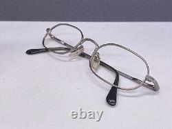 Giorgio Armani Eyeglasses Frames Round Oval Silver Full Rim Rectangular 291