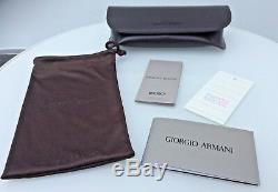 Giorgio Armani Full Rimmed Silver / Black Women's Sunglasses AR 6033 3015/87