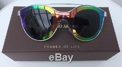 Giorgio Armani Full Rimmed Silver / Black Women's Sunglasses AR 6033 3015/87