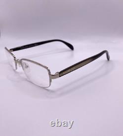 Giorgio Armani GA 875 O7E Silver Metal Semi Rim Eyeglasses Frame 51-17-135 Italy