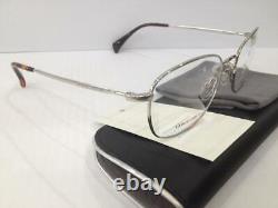 Giorgio Armani Ga864 010 Shiny Silver Large Round Metal Eyeglasses 52-18-145