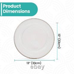 Glass Charger Plates Wedding Christmas Event Party Decoration Xmas 2025